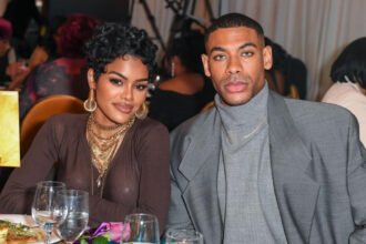 Teyana Taylor Gives Black-Tie a Dazzling Spin in a Skirt Suit Adorned With Oversize Rhinestones