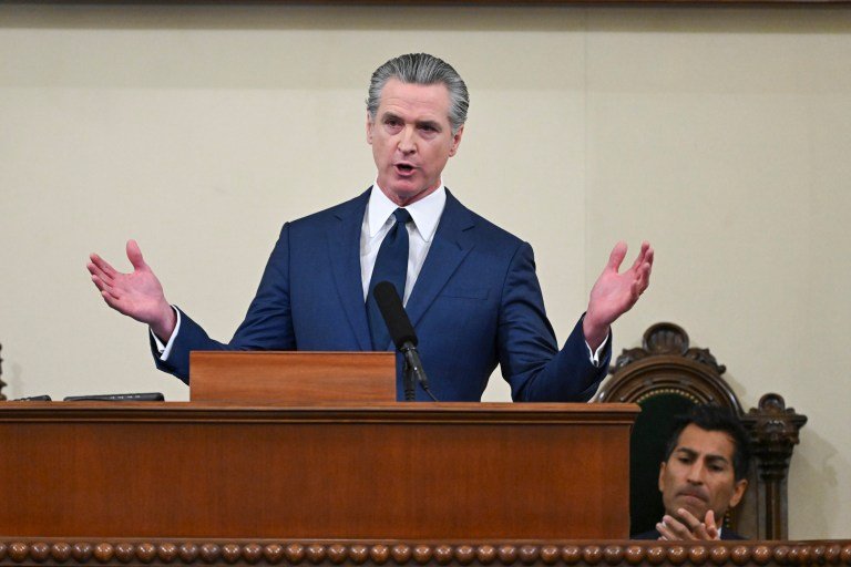 Newsom Casts California as a Counterweight to Trump in Final State of the State